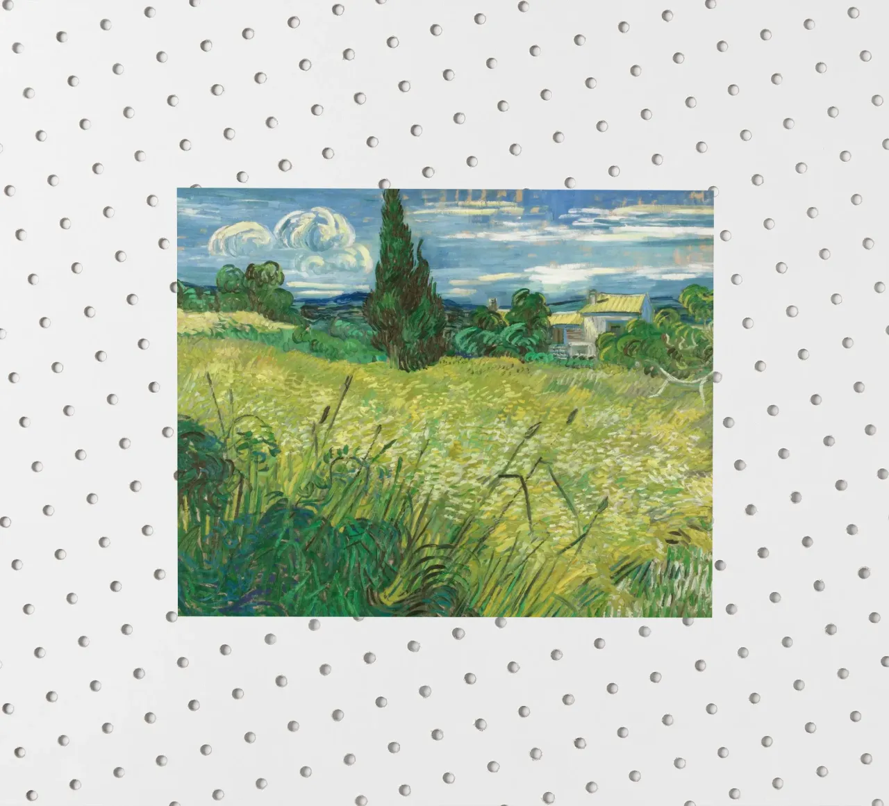Vincent van Gogh - Green Wheat Field with Cypress sticker by Timeless Artworks