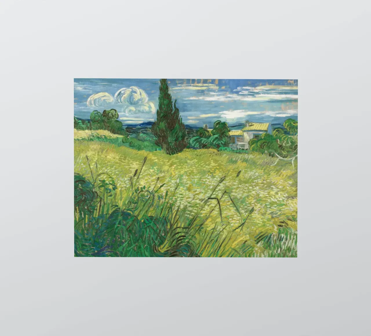 Vincent van Gogh - Green Wheat Field with Cypress sticker by Timeless Artworks