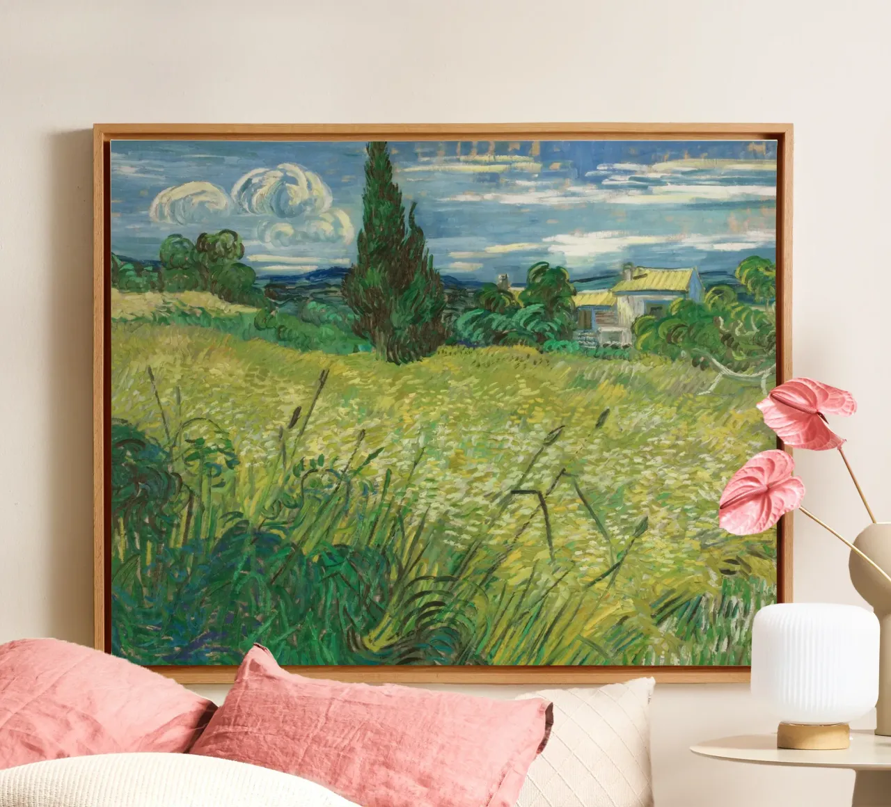 Vincent van Gogh - Green Wheat Field with Cypress canvas by Timeless Artworks