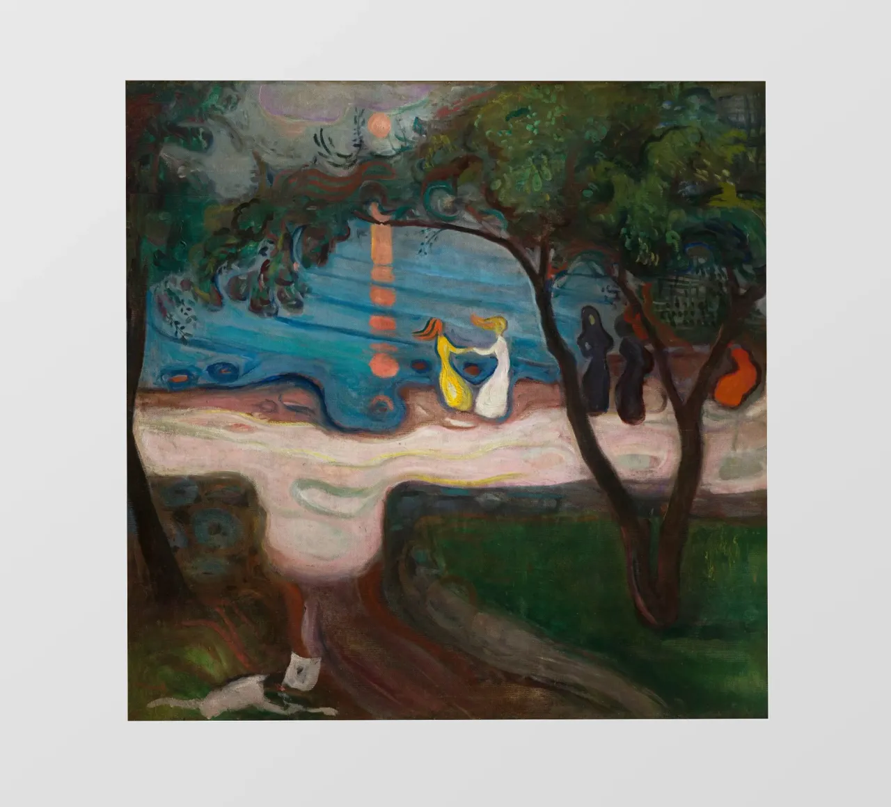 Edvard Munch - Danza sulla spiaggia telo in pvc da Timeless Artworks