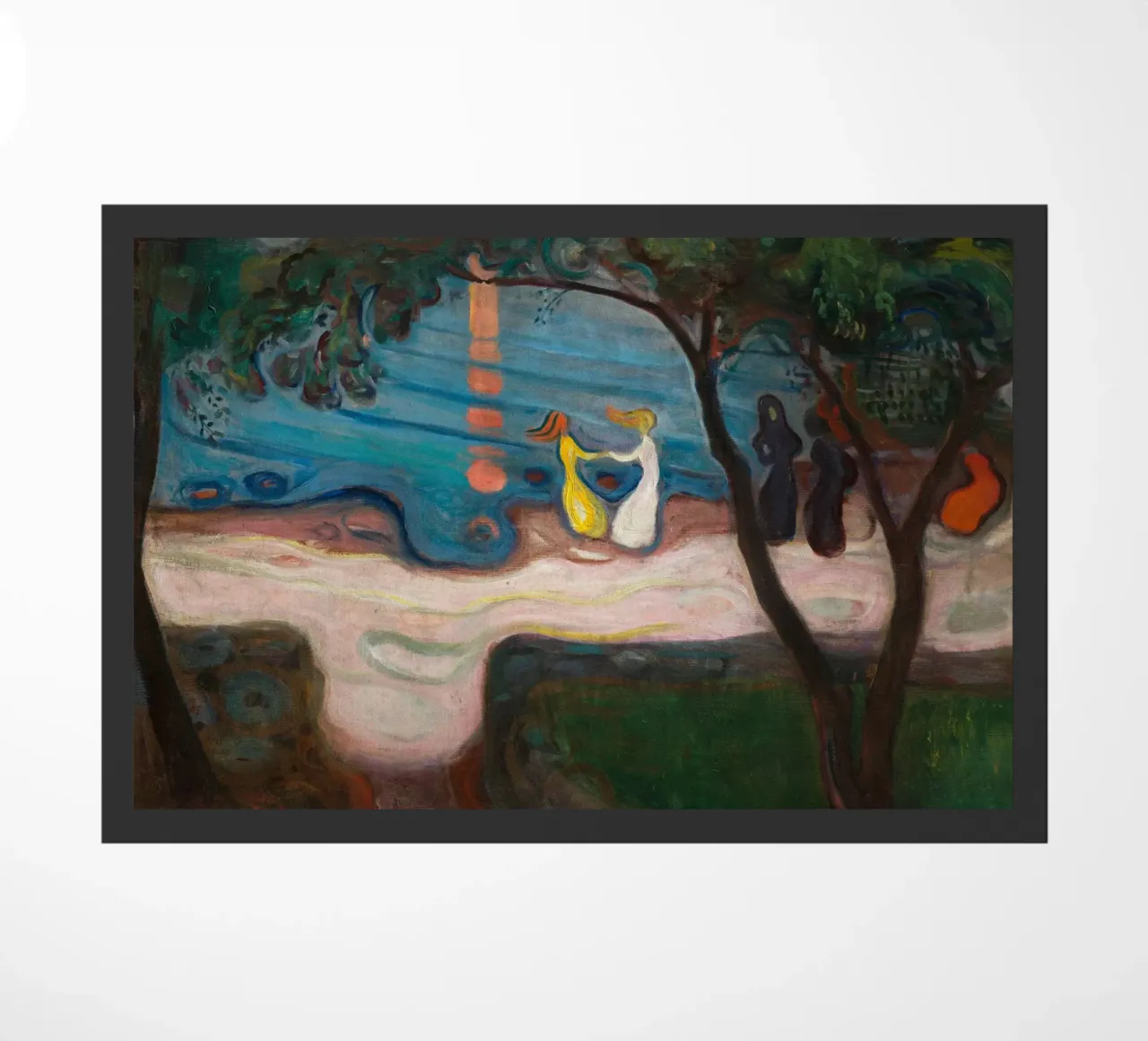 Edvard Munch - Danza sulla spiaggia zerbino da Timeless Artworks