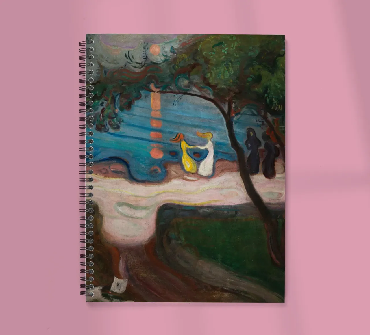 Edvard Munch - Tanz am Strand Ringbuch von Timeless Artworks