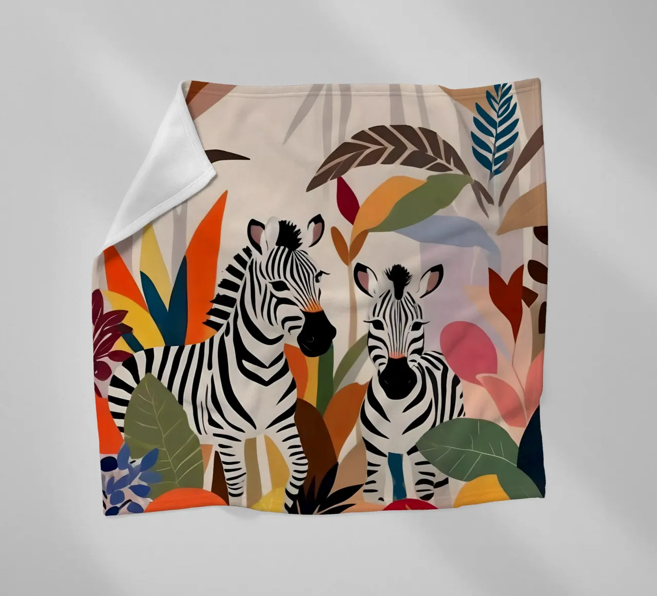 A Couple of Zebras fleece blanket by 83oranges