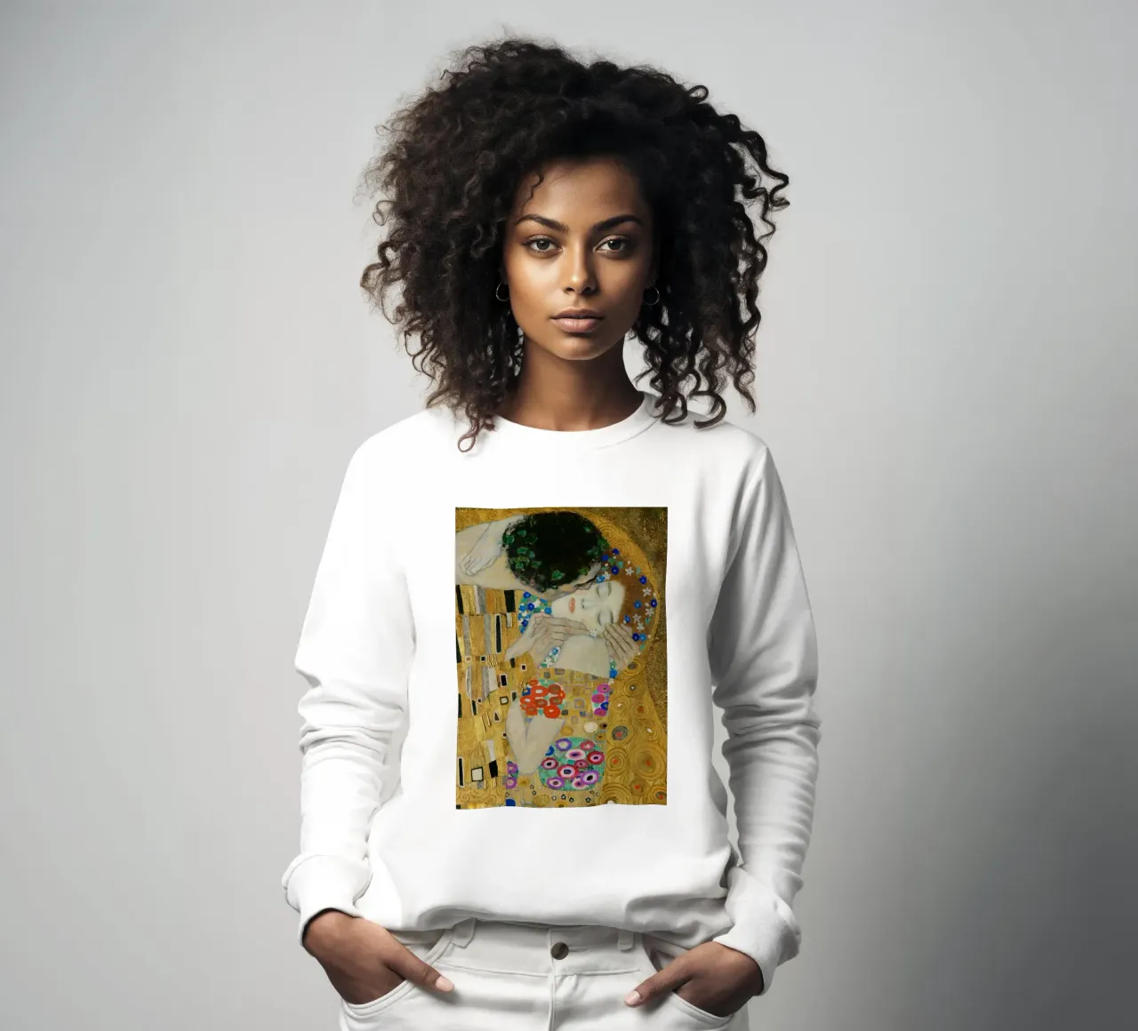 Gustav Klimt - Il bacio (particolare) felpa da Timeless Artworks