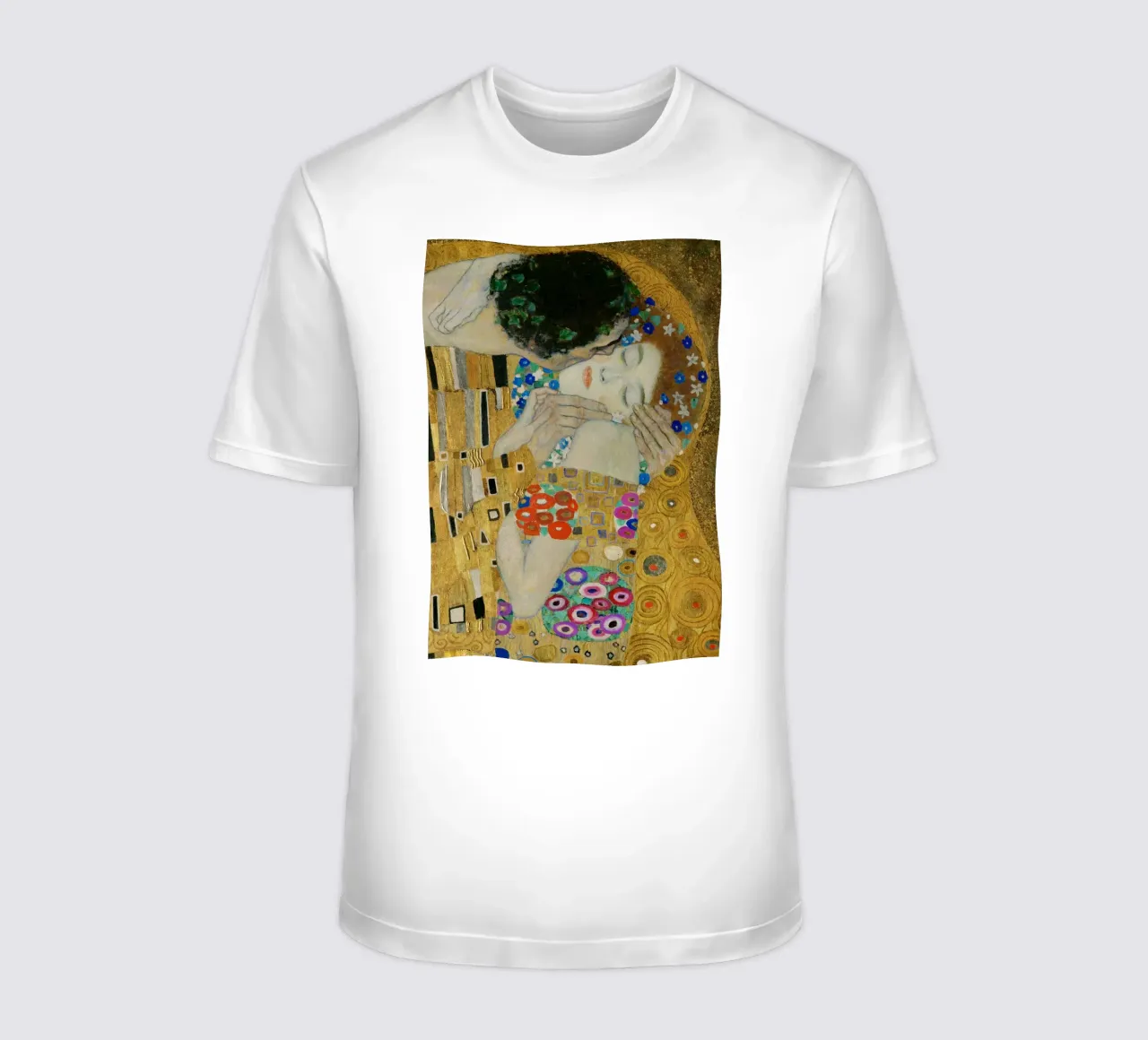 Gustav Klimt - The Kiss (detail) t-shirt by Timeless Artworks