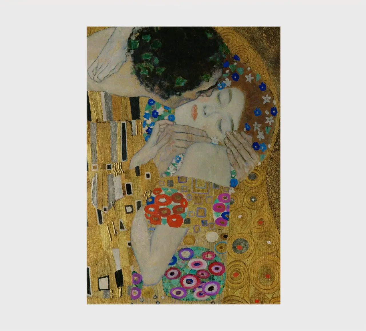 Gustav Klimt - Il bacio (particolare) diario da Timeless Artworks