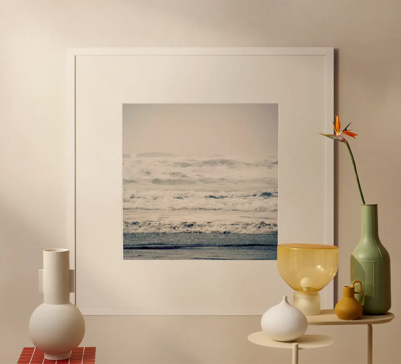 A Gray Day poster con telaio in legno da Robin Delean