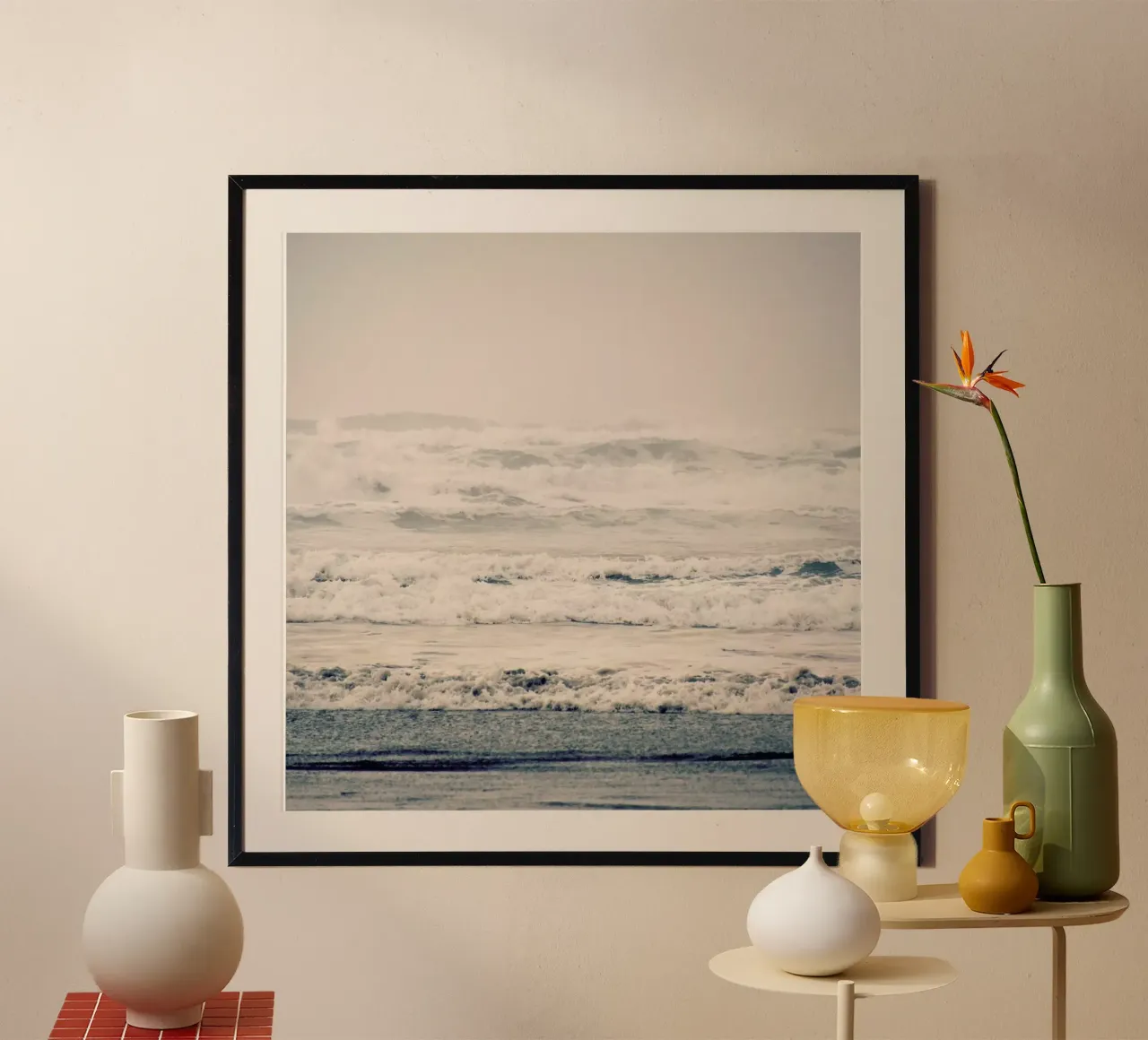 A Gray Day poster con telaio in legno da Robin Delean