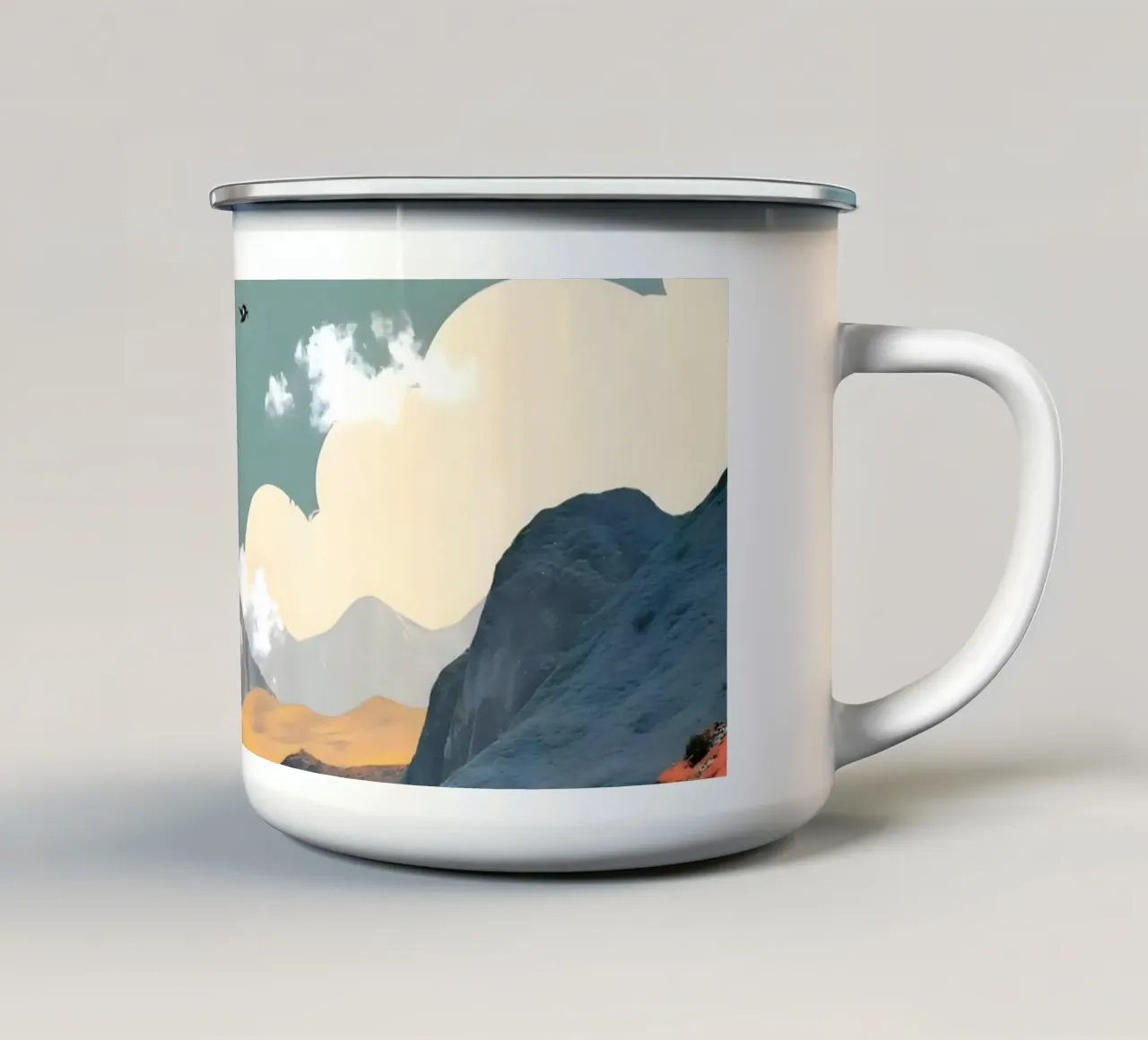 The Art Of Place enamel mug by 83oranges