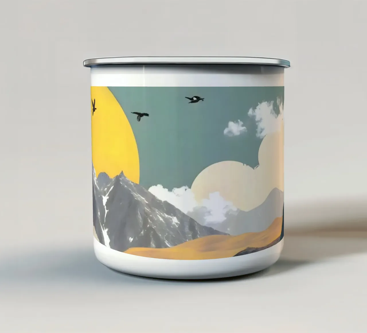 The Art Of Place enamel mug by 83oranges