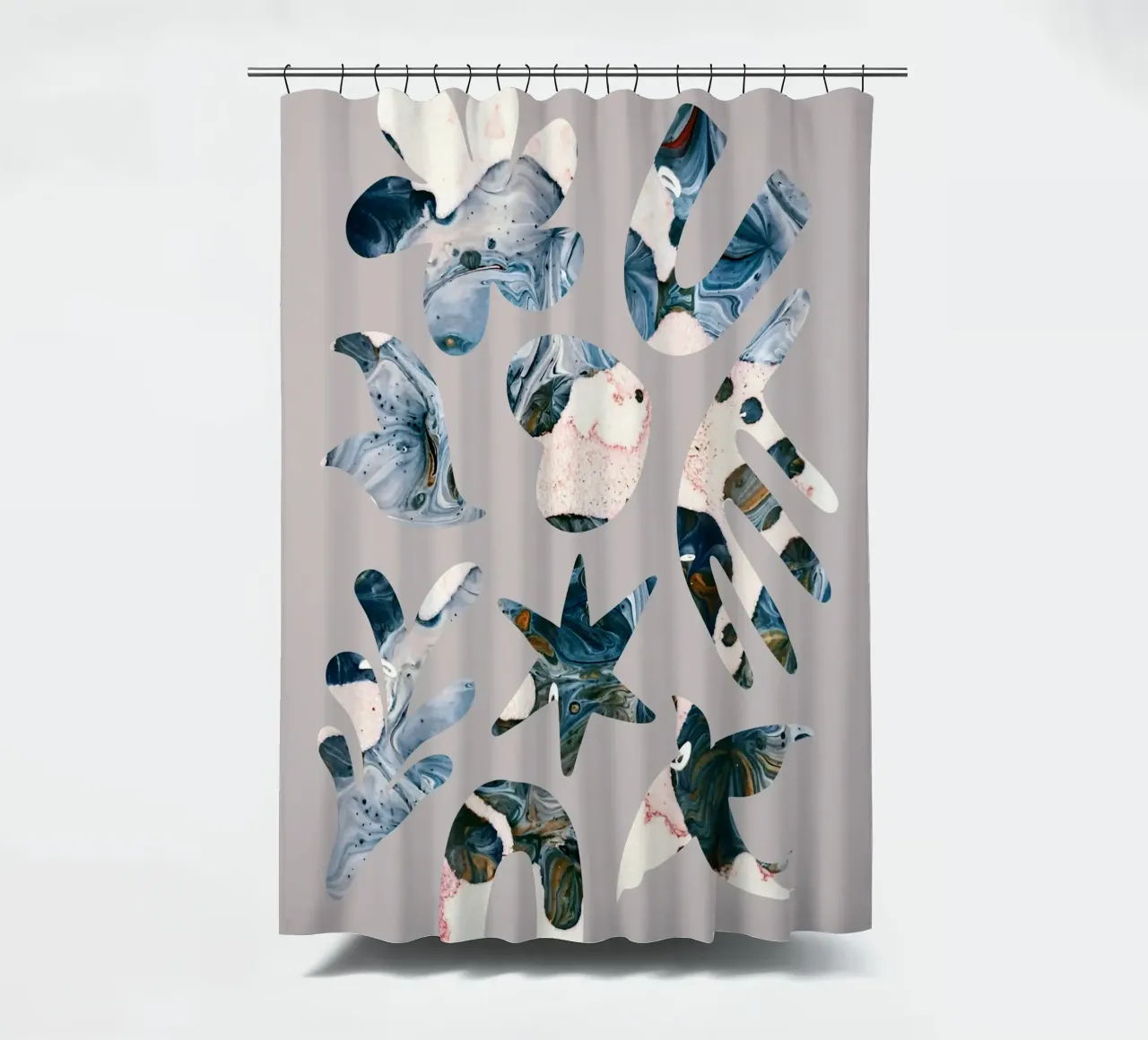 Marble Musings shower curtain by 83oranges