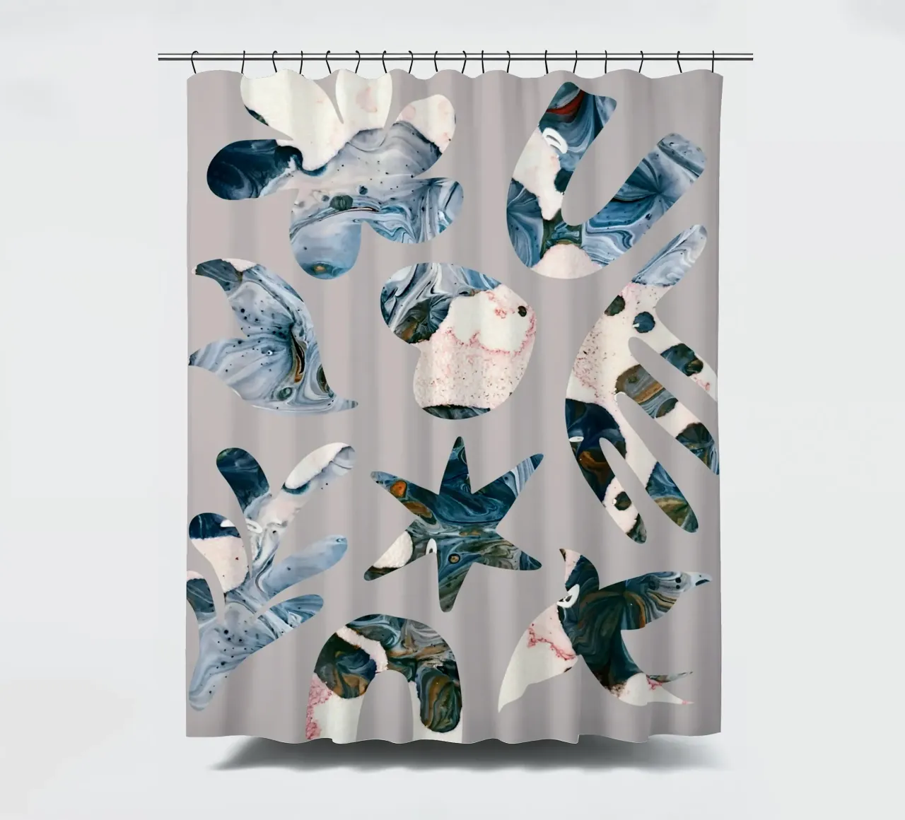 Marble Musings shower curtain by 83oranges