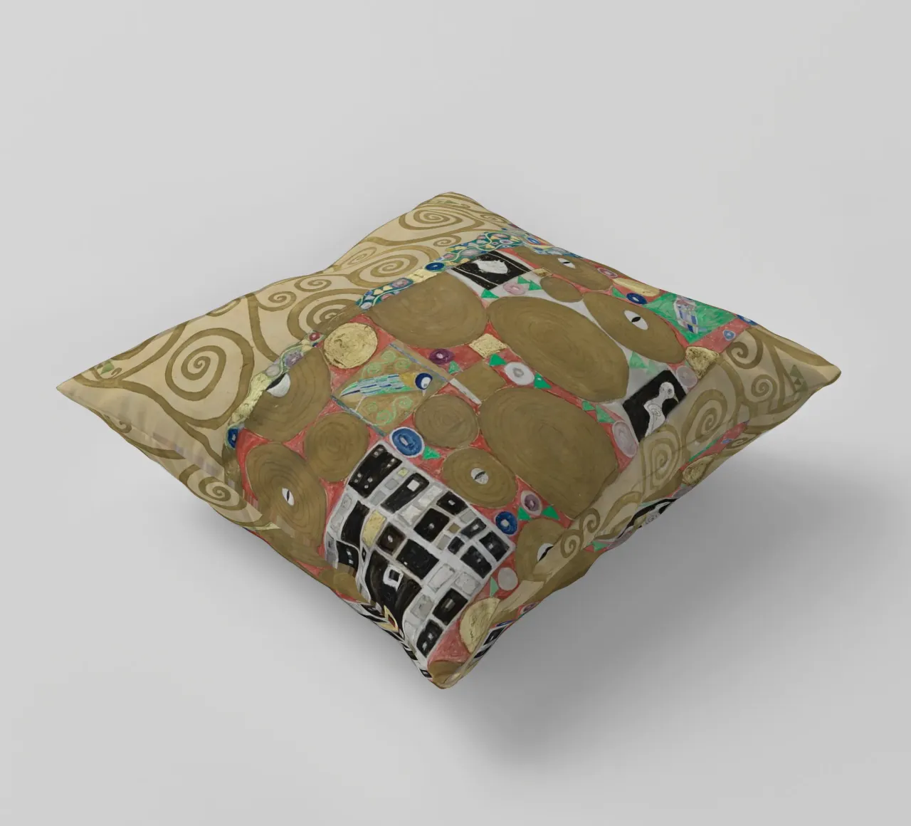 Gustav Klimt - L'abbraccio cuscino da Timeless Artworks