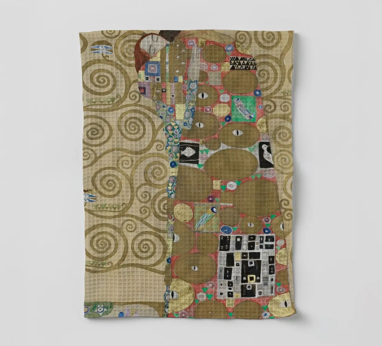 Gustav Klimt - L'abbraccio canovaccio da cucina da Timeless Artworks