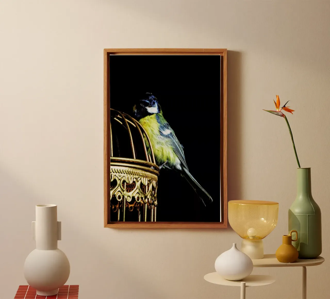 Birds Everywhere 9 tela con Cornice a cassetta da Günther Egger