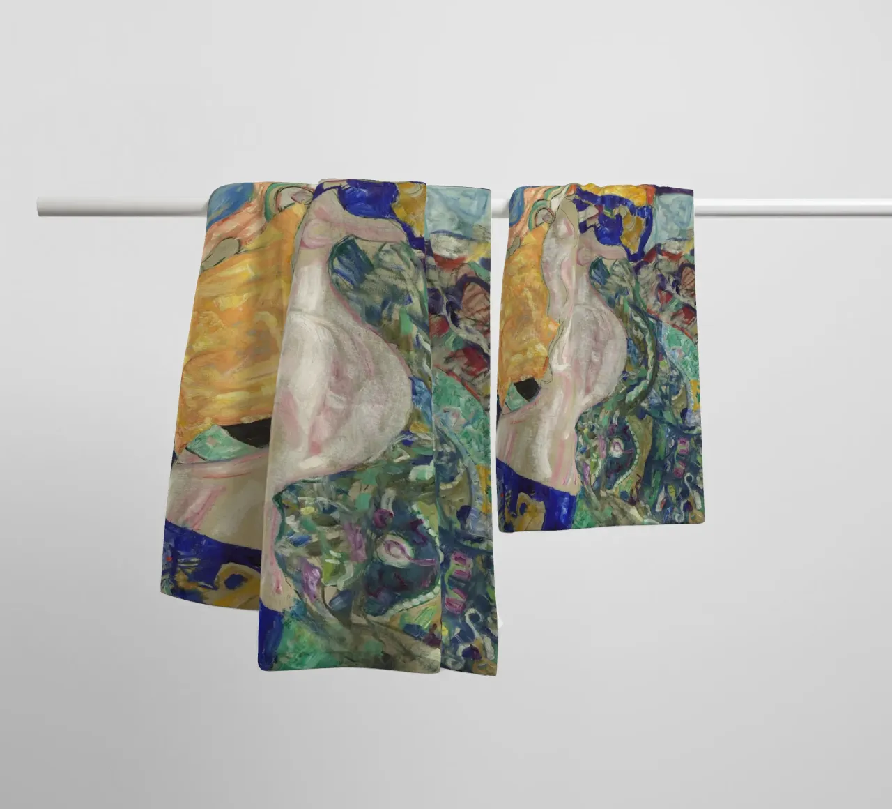 Gustav Klimt - Bambino (culla) asciugamano da bagno da Timeless Artworks