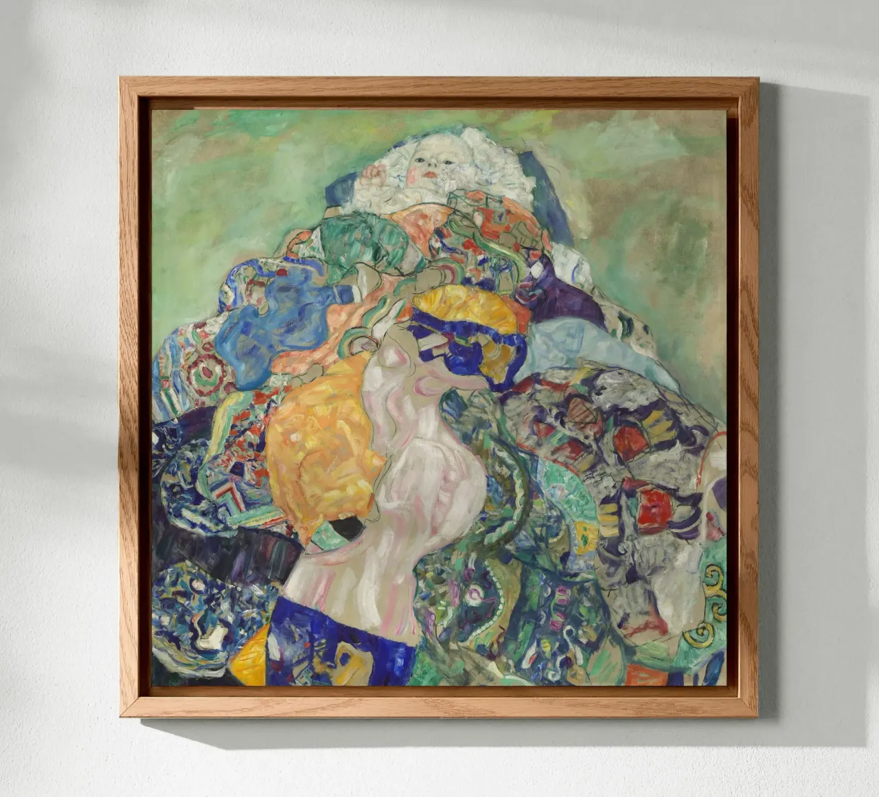 Gustav Klimt - Baby (Cradle) alu-dibond by Timeless Artworks