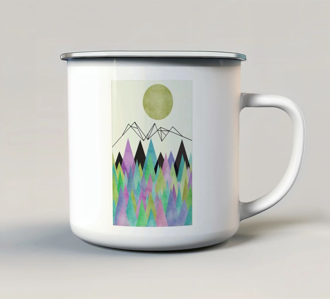 Geo Berge tazza in smalto da Mia Nissen