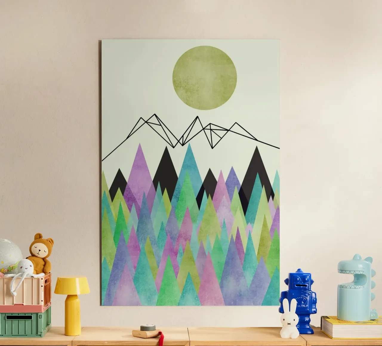 Geo Berge Forex-Platte von Mia Nissen