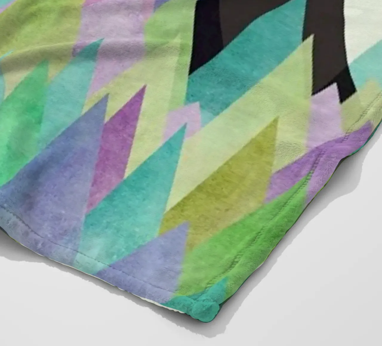 Geo Berge fleece blanket by Mia Nissen