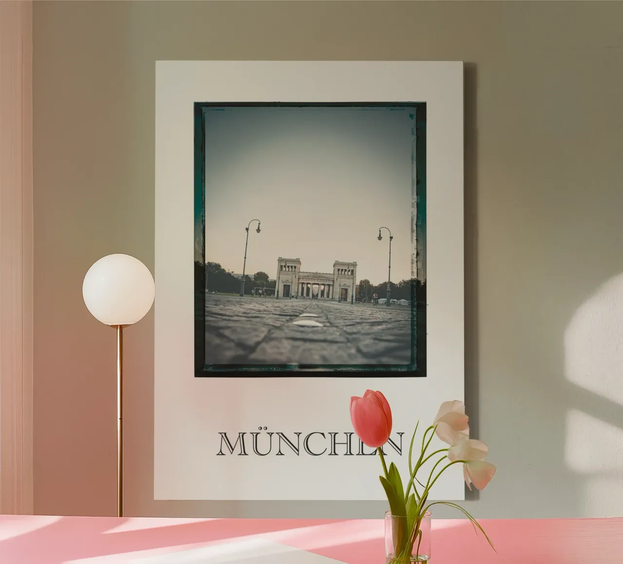 München tela con Cornice a cassetta da Flo Klein
