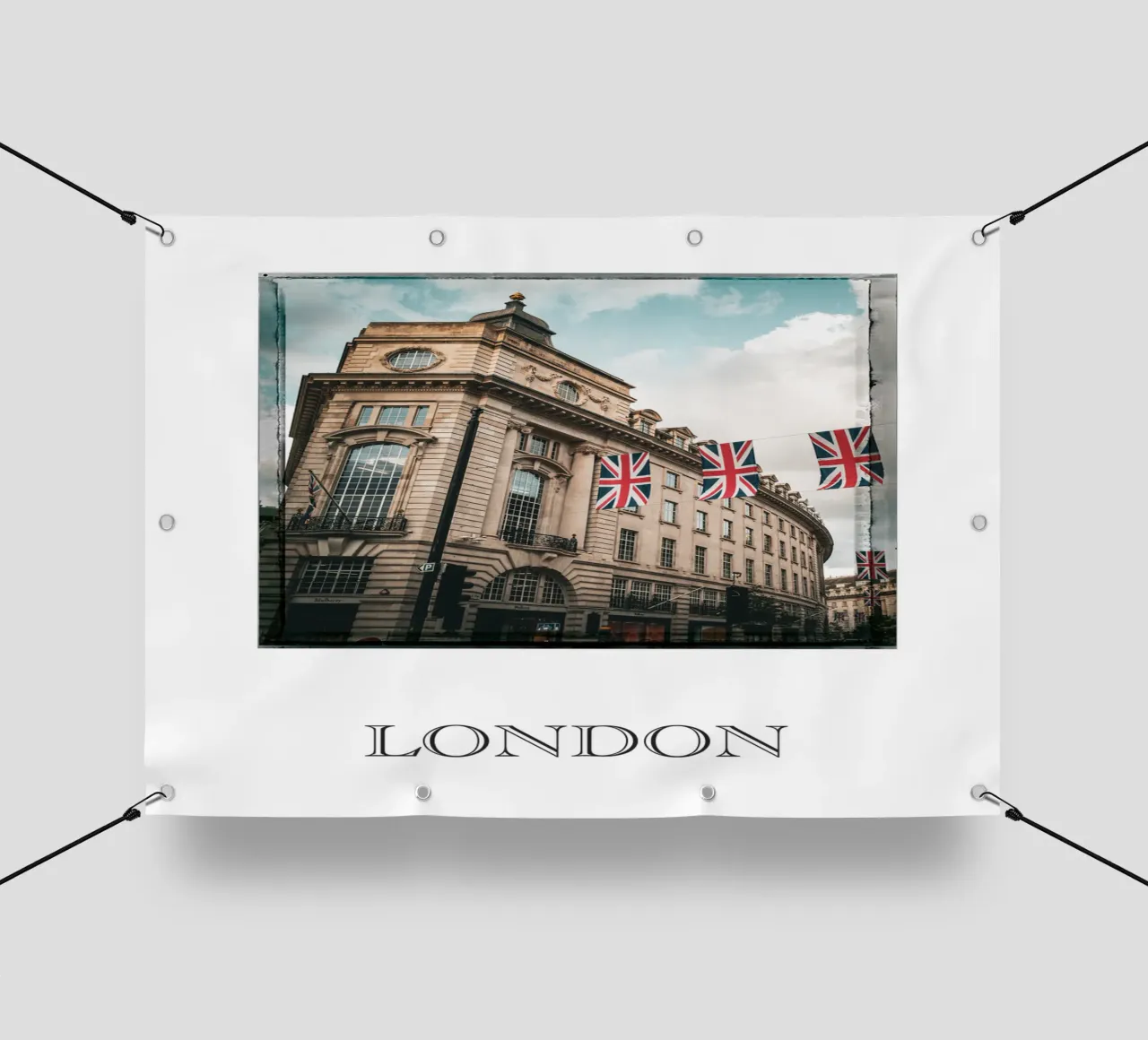 London Flag telo in pvc da Flo Klein