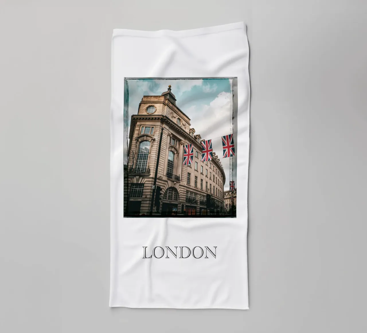 London Flag asciugamano da bagno da Flo Klein