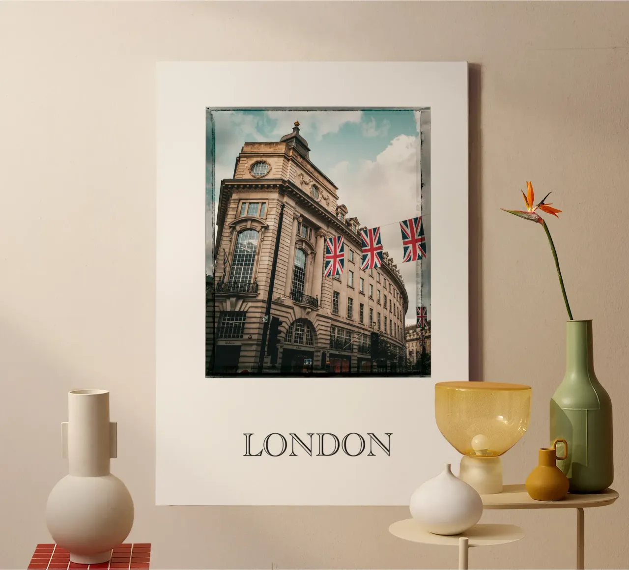 London Flag toile de Flo Klein