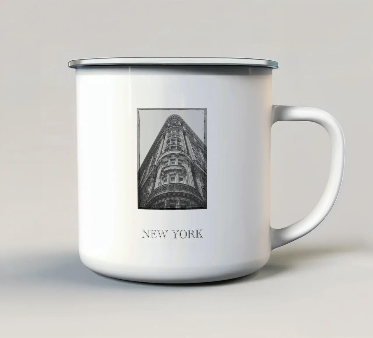 NEW YORK City tazza in smalto da Flo Klein