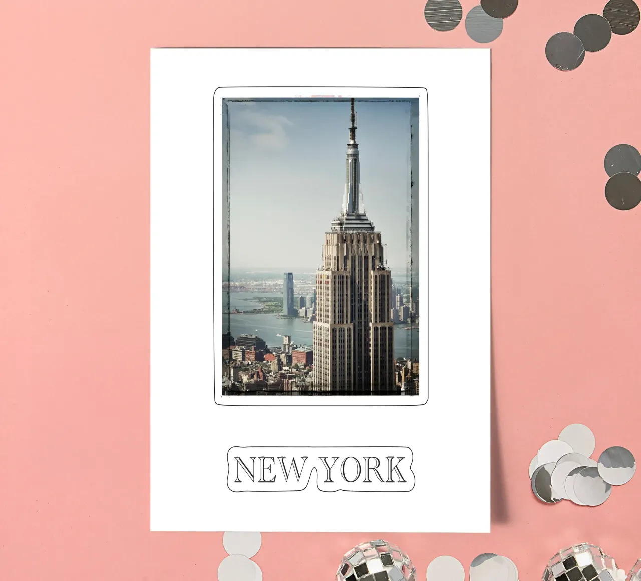 NEW YORK Empire State Building sticker sheet by Flo Klein