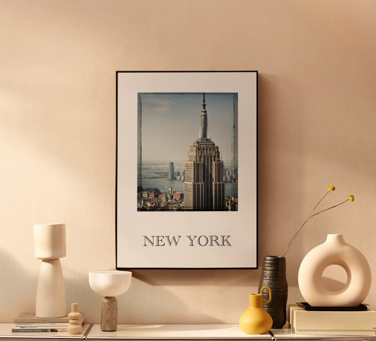 NEW YORK Empire State Building acrylic glass by Flo Klein