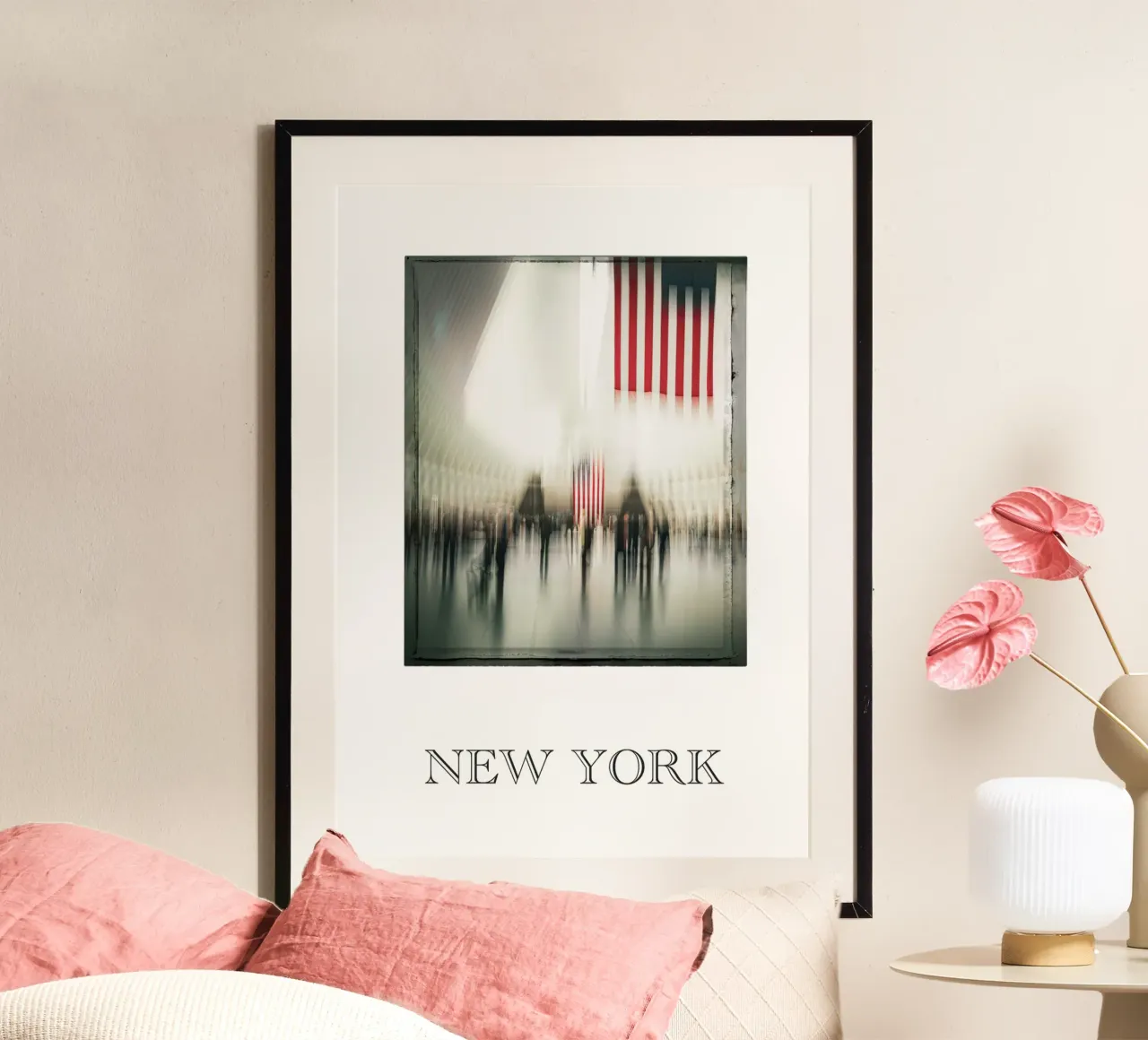 NEW YORK oculus 2 poster con telaio in alluminio da Flo Klein