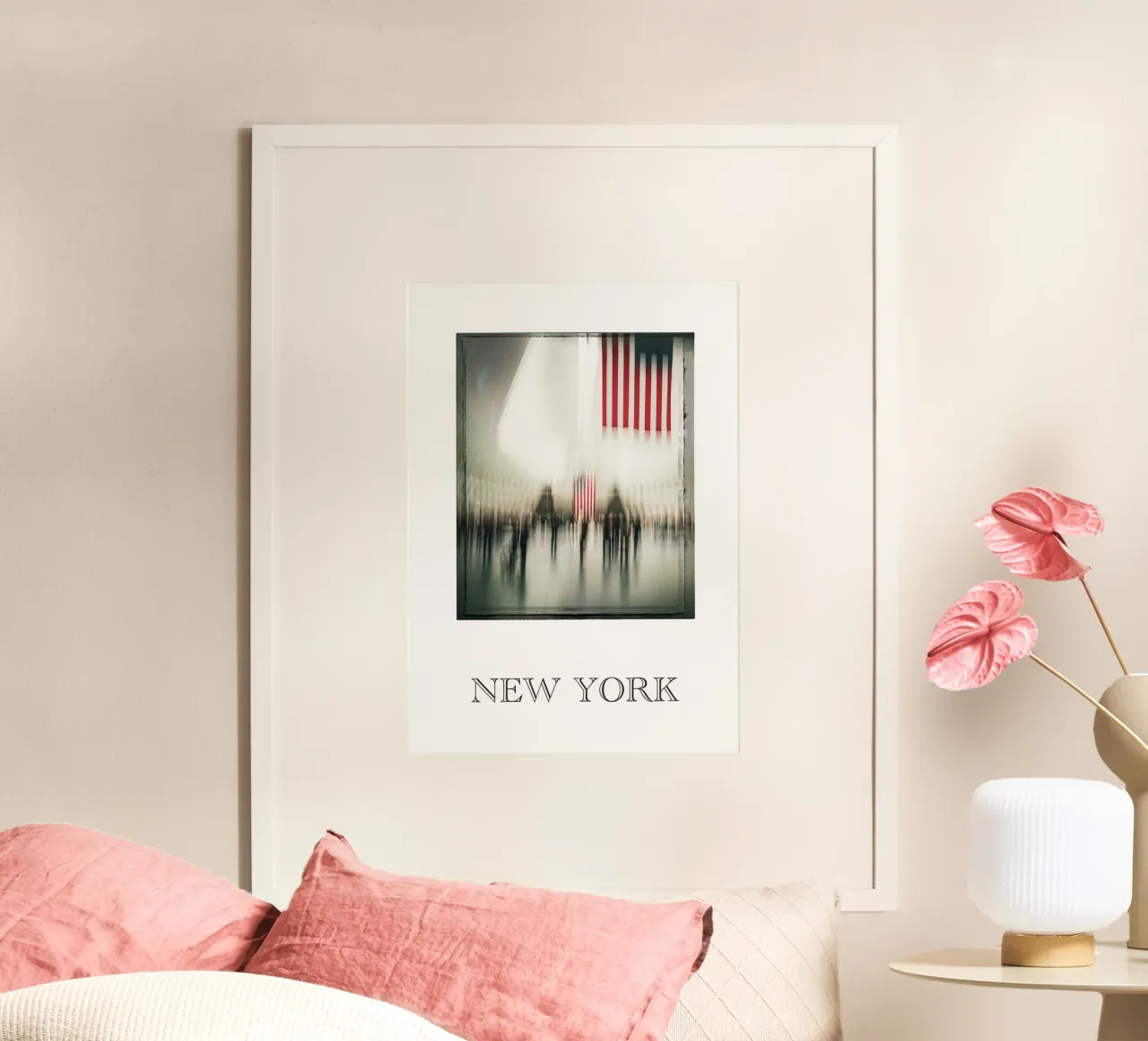 NEW YORK oculus 2 poster con telaio in alluminio da Flo Klein