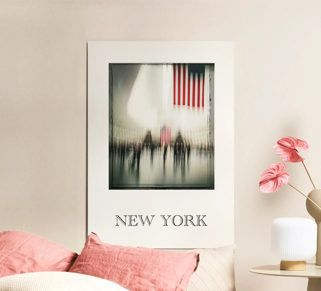 NEW YORK oculus 2 poster con telaio in alluminio da Flo Klein