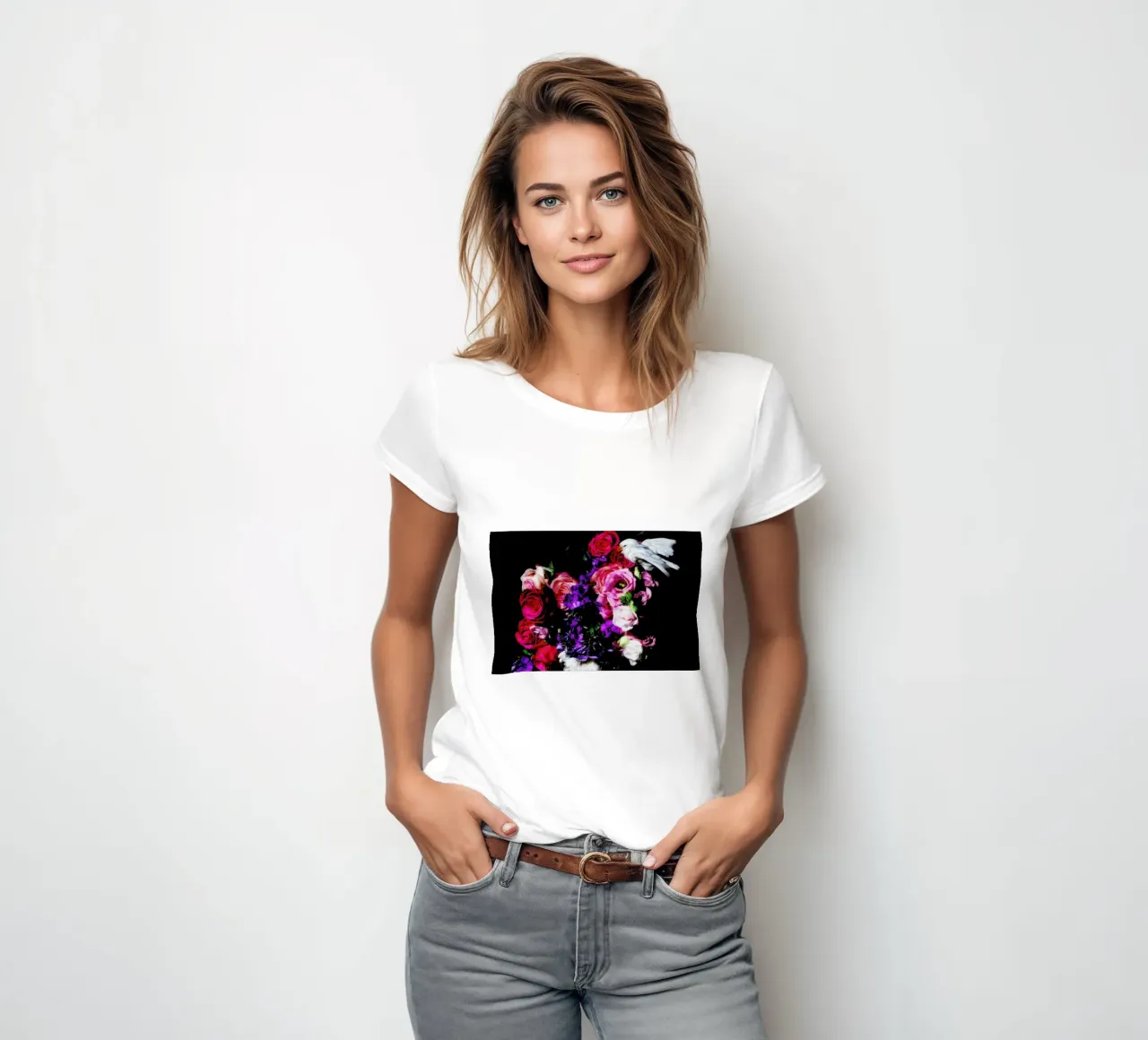 Birds Everywhere 17 women's fitted t-shirt by Günther Egger