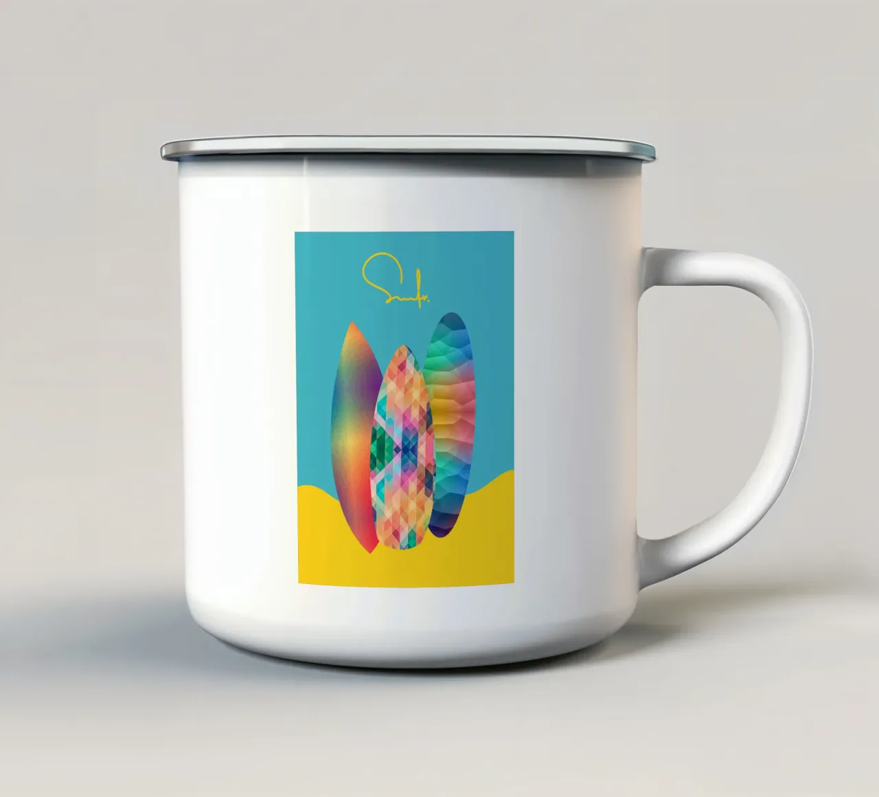 Surf Love No. 1 tazza in smalto da LIMITED EDITION LETTERS