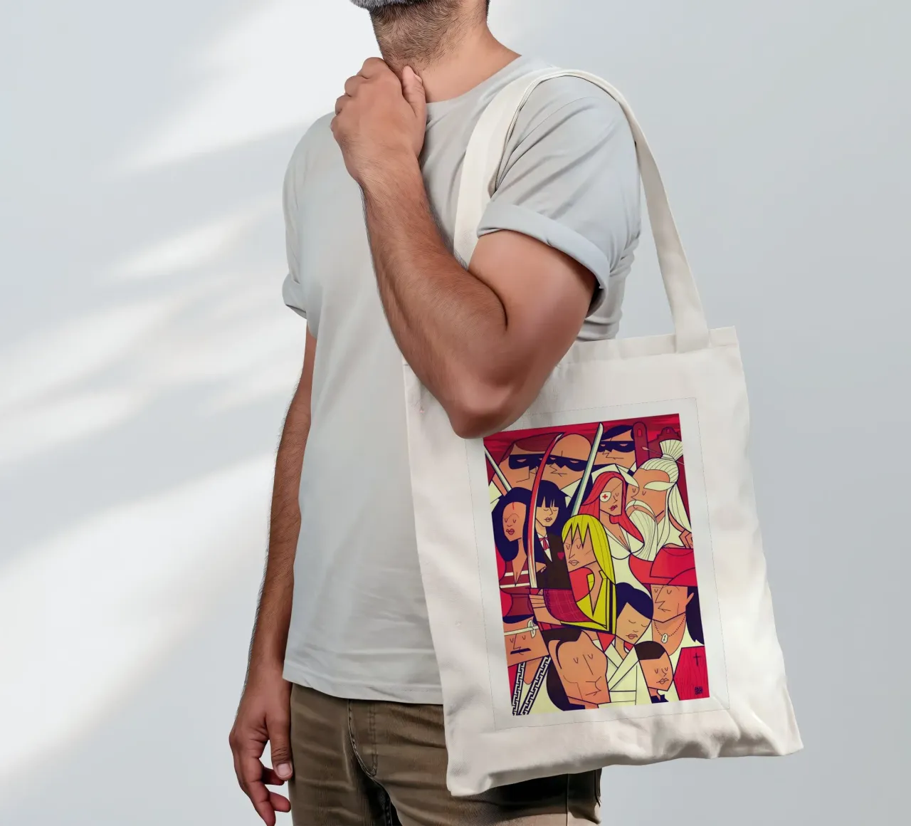 Hattori Hanzo tote bag by Ale Giorgini