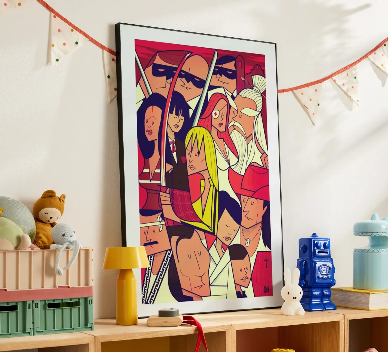Hattori Hanzo alu-dibond by Ale Giorgini