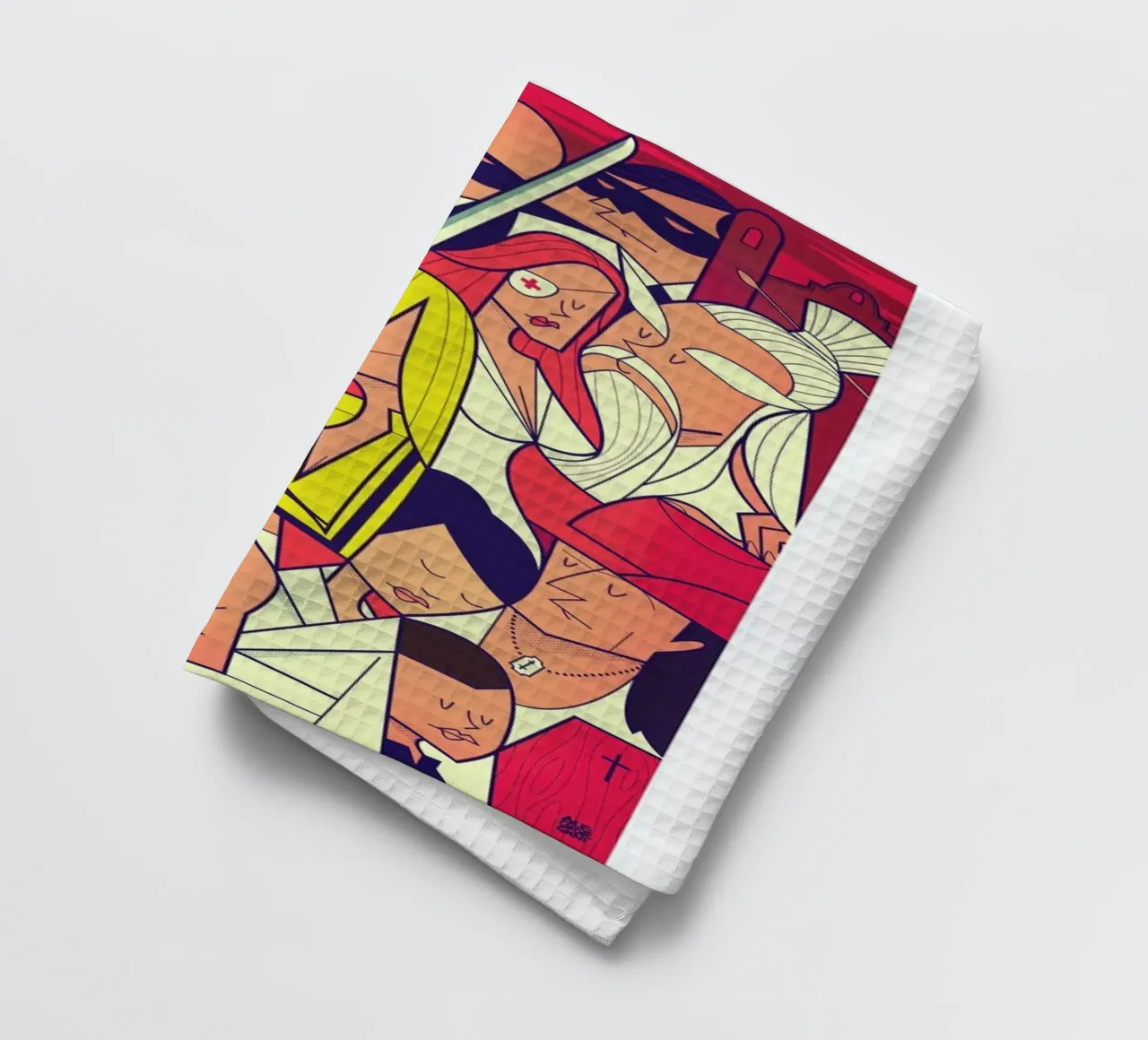Hattori Hanzo canovaccio da cucina da Ale Giorgini