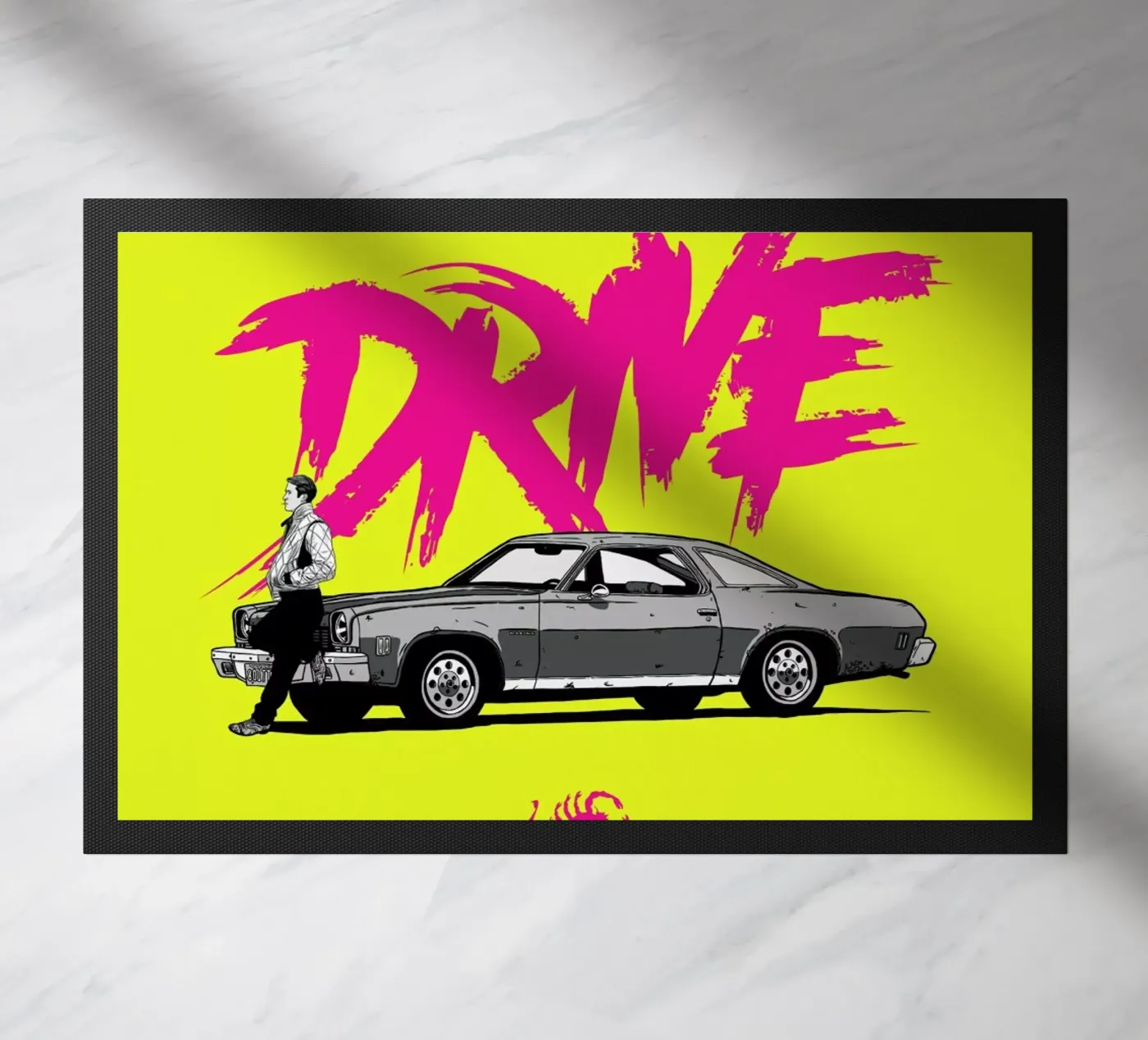 Drive - Yellow deurmat van Federico Mancosu