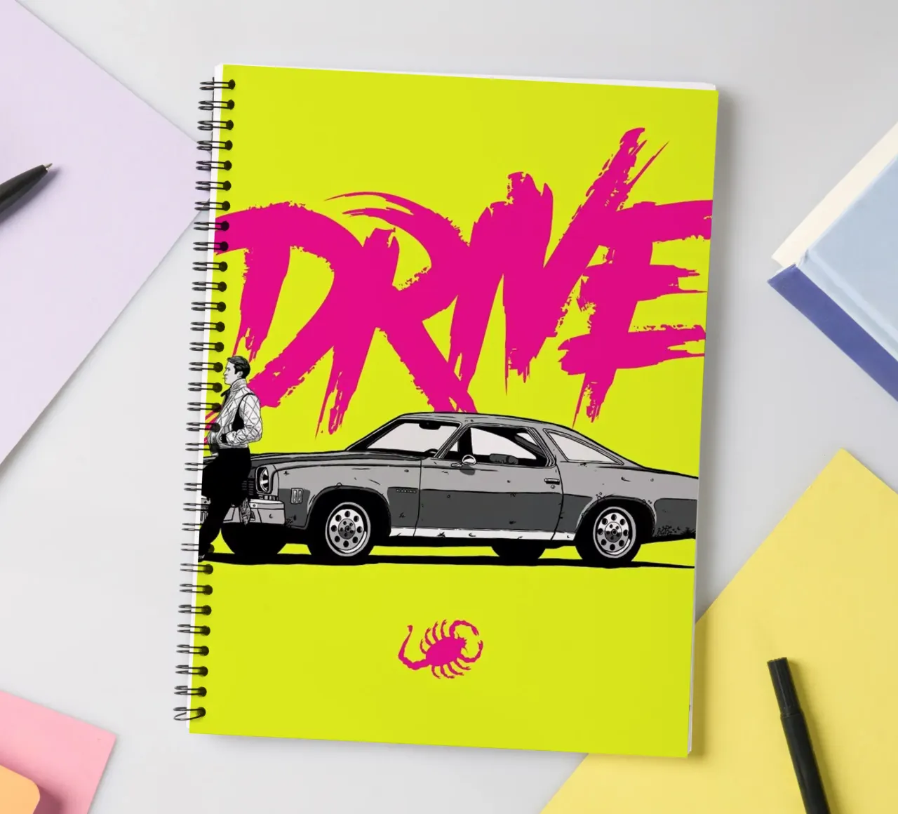 Drive - Yellow spiral notebook by Federico Mancosu