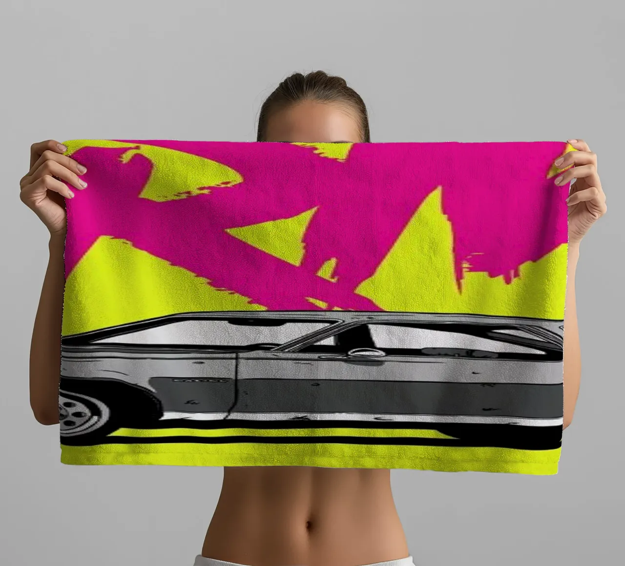 Drive - Yellow badhanddoek van Federico Mancosu