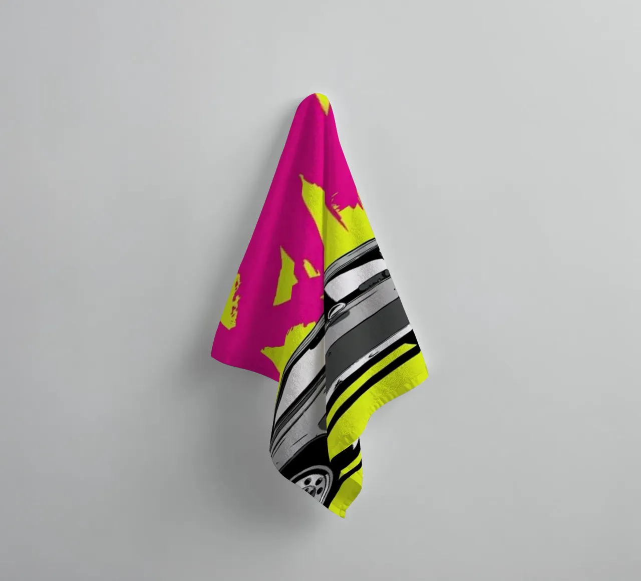 Drive - Yellow badhanddoek van Federico Mancosu
