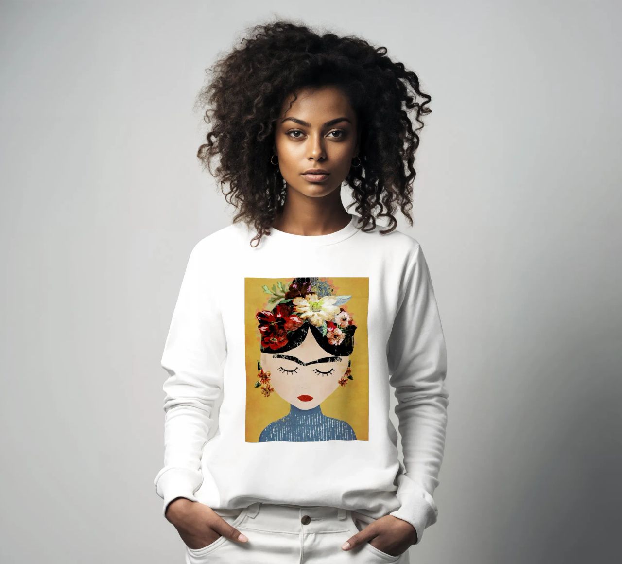 Frida (Yellow) Sweatshirt von treechild