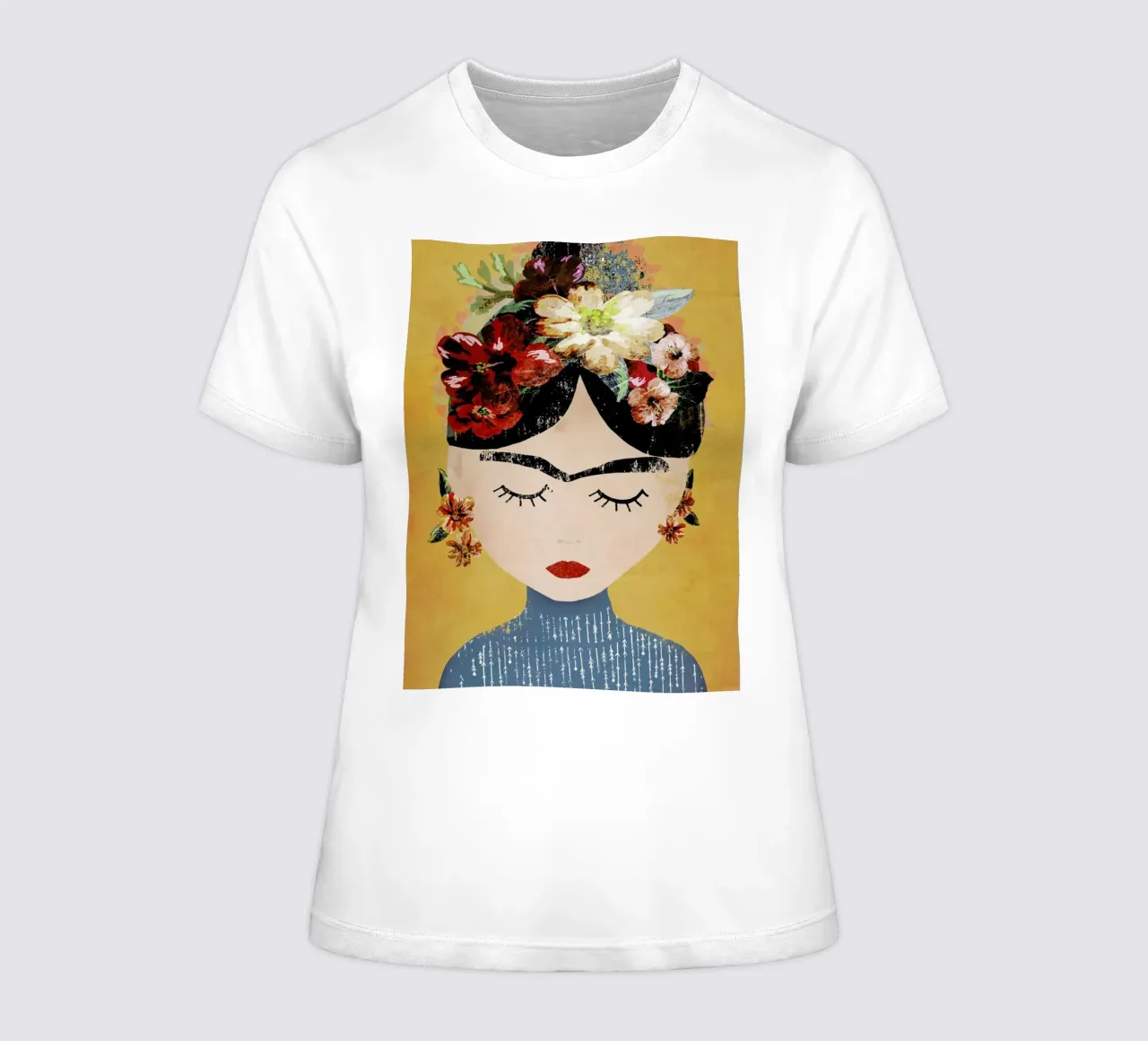 Frida (Yellow) t-shirt ajusté pour femmes de treechild