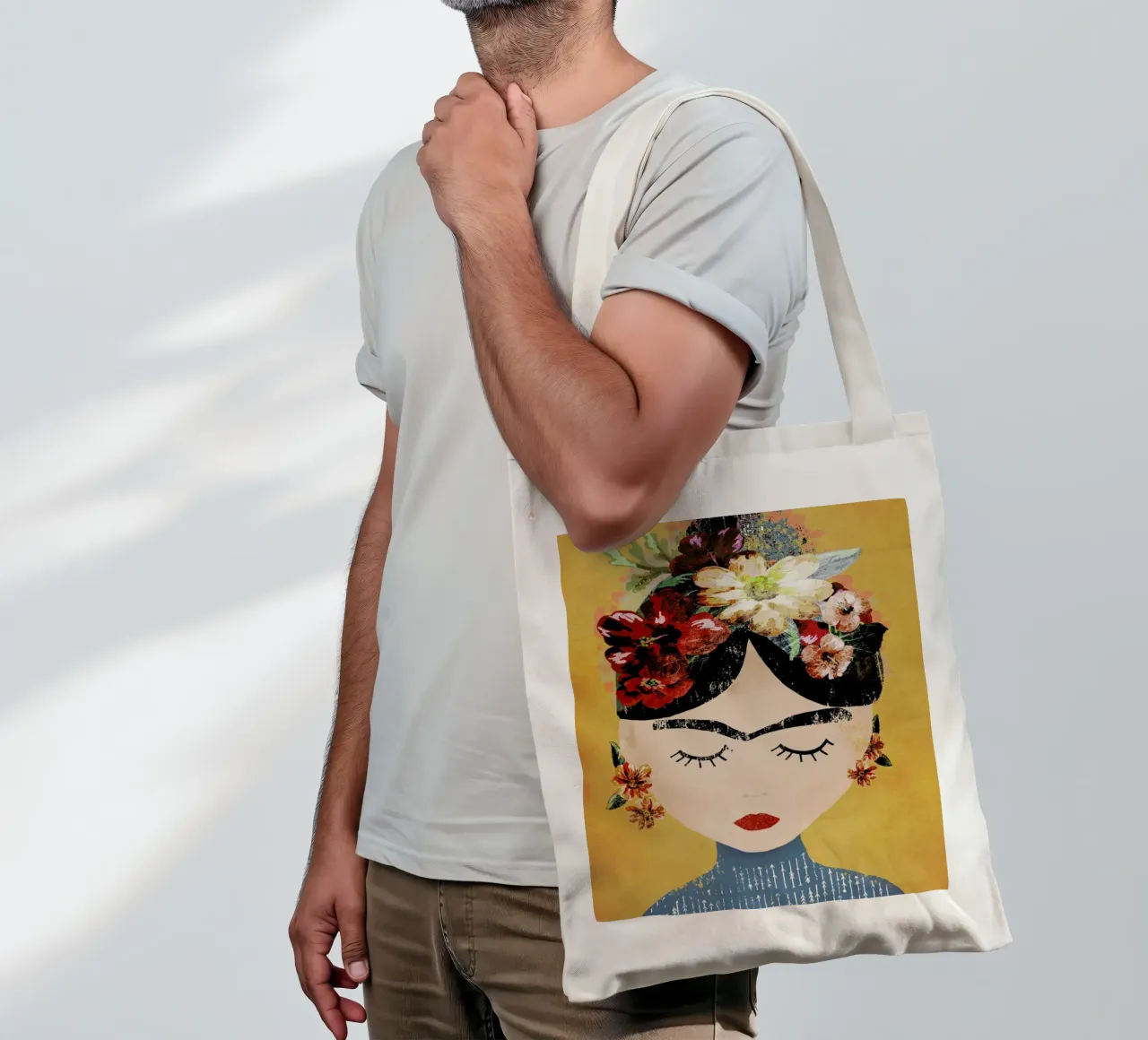 Frida (Yellow) tote bag de treechild