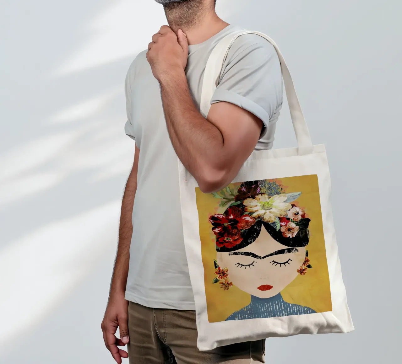 Frida (Yellow) tote bag de treechild