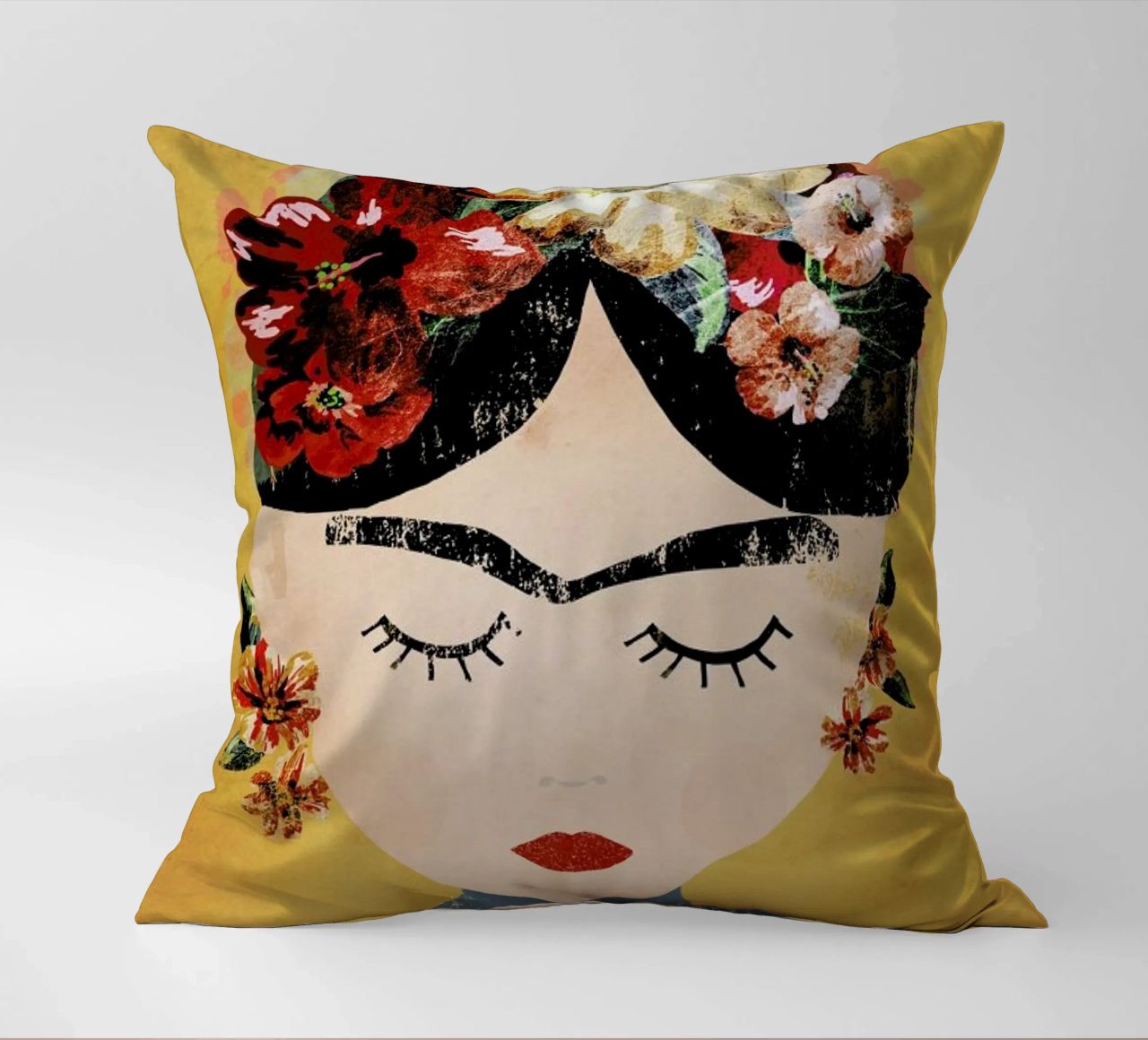Frida (Yellow) coussin de treechild