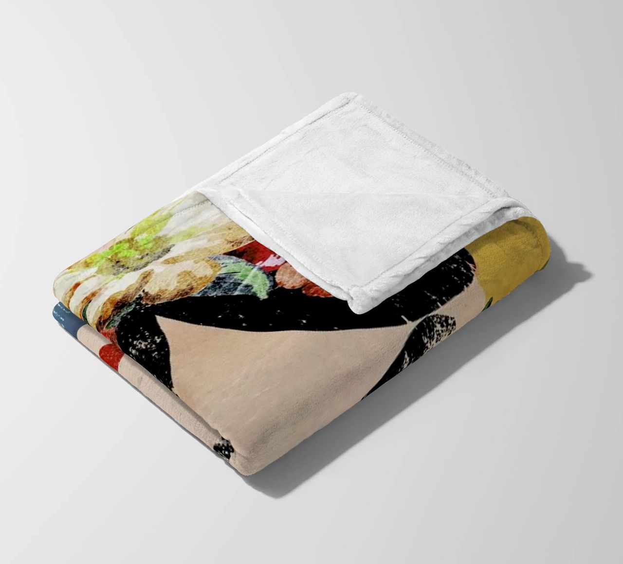 Frida (Yellow) fleece blanket by treechild