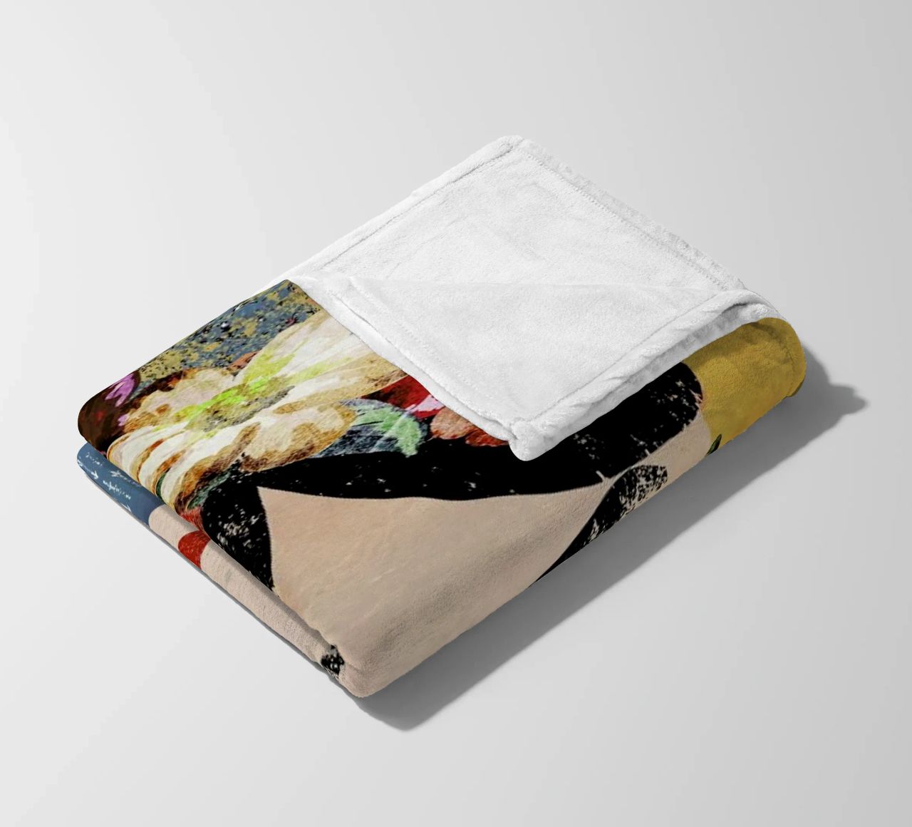 Frida (Yellow) fleece blanket by treechild